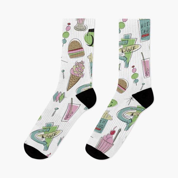 Item preview, Fun Retro 50s Diner inspired pattern. designed and sold by LaBellCreative.