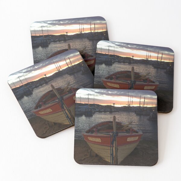 Item preview, Sunset, Old boats Port de Saint Tropez 2021 designed and sold by BIPHOTONEWS.