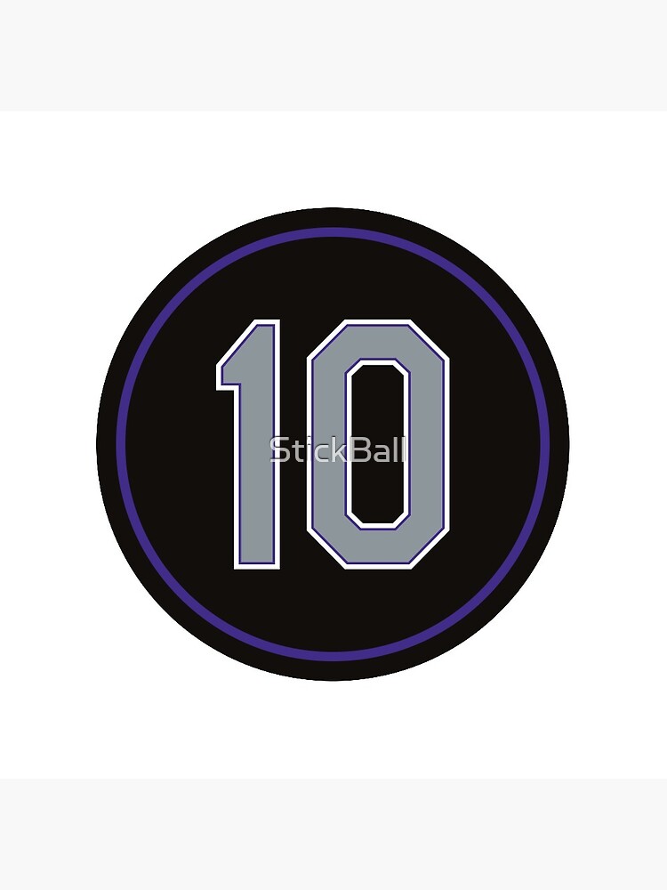 Dante Bichette #10 Jersey Number | Pin