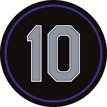 Dante Bichette #10 Jersey Number | Pin