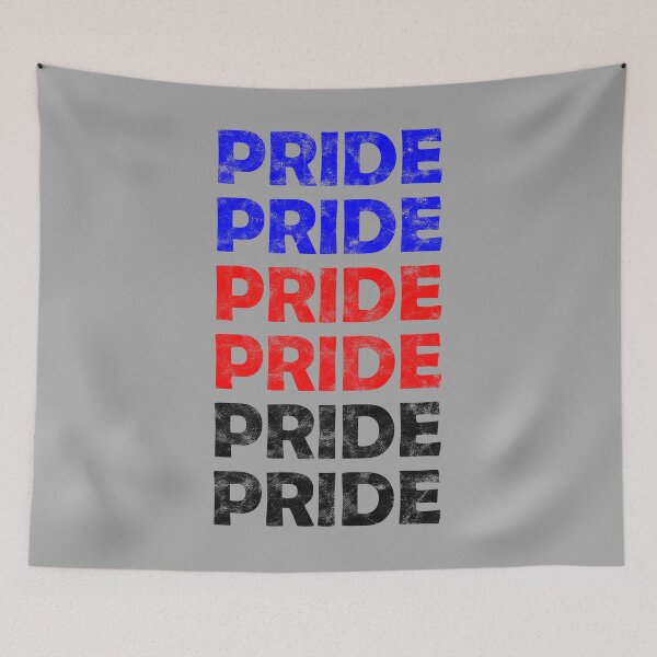 Item preview, Polyamory Pride Flag Colors Repeating Distressed Text designed and sold by Bumblefuzzies.