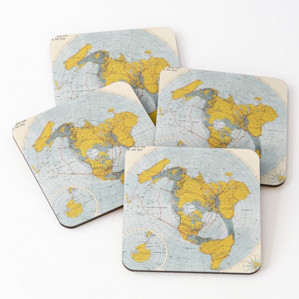 Item preview, 1942 Vintage Map of Northern Hemisphere - Polar View designed and sold by Gin  Neko.