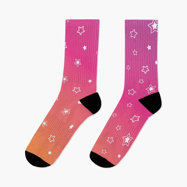 Item preview, Strawberry Slushie Pink Orange Stars Pattern  designed and sold by PuddleofStars.