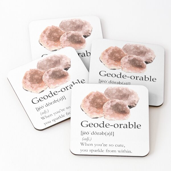 Item preview, Geode-orable - black type designed and sold by CJGrimes.