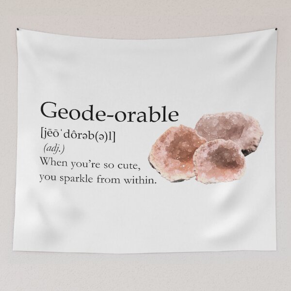 Item preview, Geode-orable - black type designed and sold by CJGrimes.