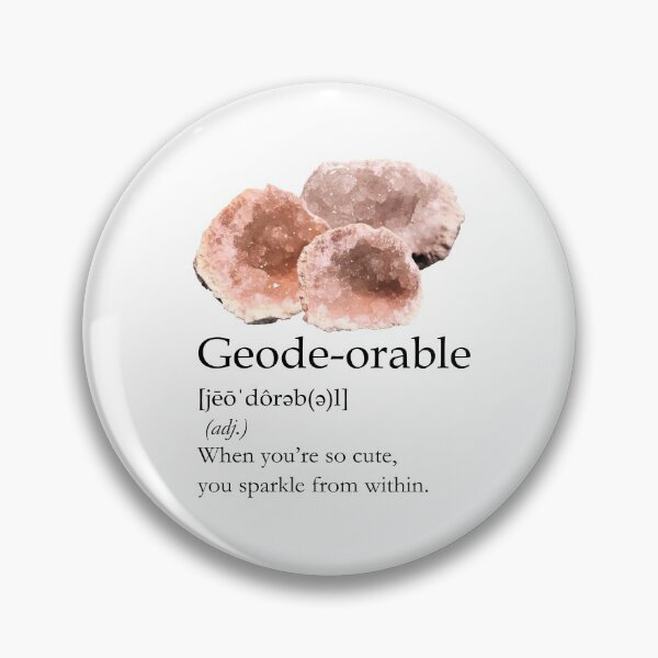 Item preview, Geode-orable - black type designed and sold by CJGrimes.