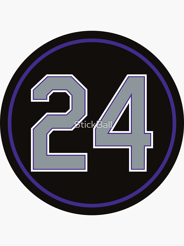 Ryan McMahon #24 Jersey Number Sticker for Sale by StickBall