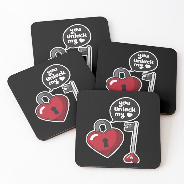 Item preview, You Unlock my heart with keys gift for Valentines day for him and for her designed and sold by TheFlipRepublic.