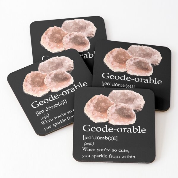 Item preview, Geode-orable - white type designed and sold by CJGrimes.