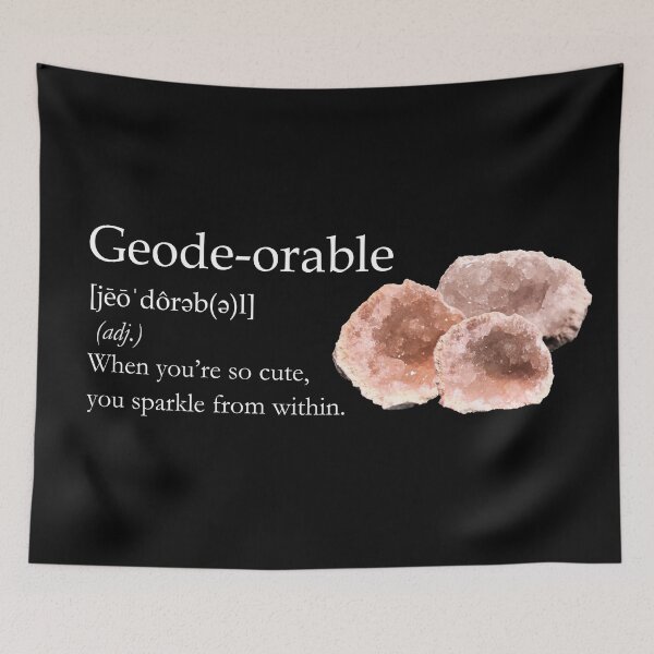 Item preview, Geode-orable - white type designed and sold by CJGrimes.