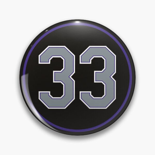 Item preview, Larry Walker #33 Jersey Number designed and sold by StickBall.