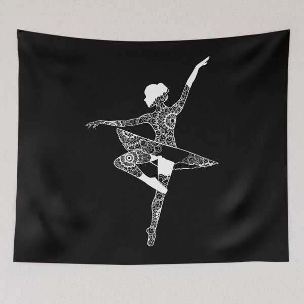 Item preview, Ballerina Skirt Dancing Ballet Mandala Art Illustration Gift designed and sold by RonaldDaughtry.