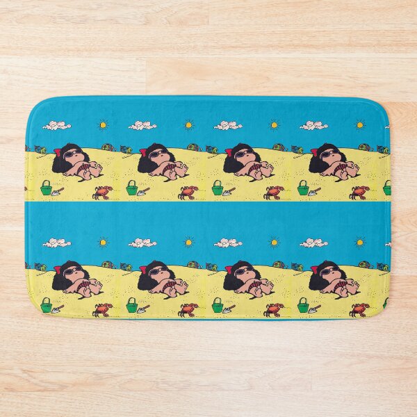 Item preview, Mafalda on the beach sunbathing in color designed and sold by urantiana.
