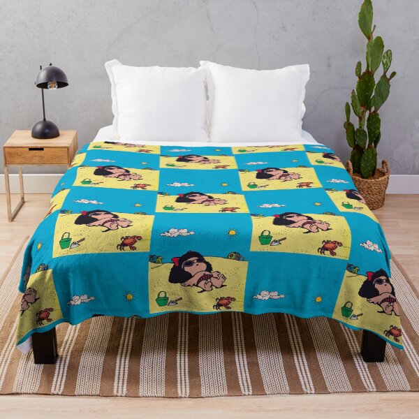 Item preview, Mafalda on the beach sunbathing in color designed and sold by urantiana.