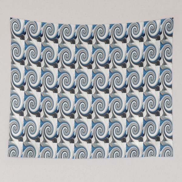 Item preview, Tom Stanley Janca White And Blue Dam Parts Abstract designed and sold by Tom Janca.