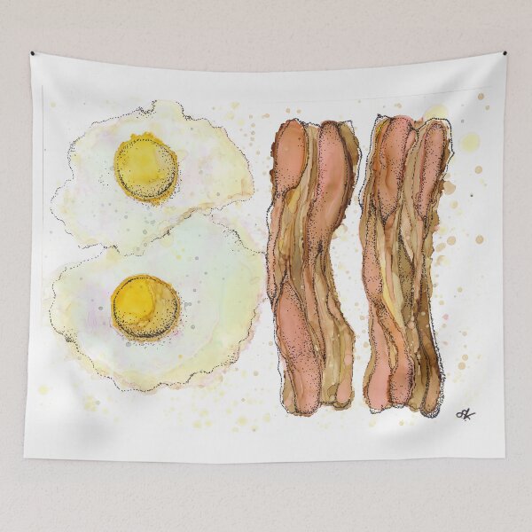 Item preview, Inky Eggs and Bacon designed and sold by sarahvogelart.