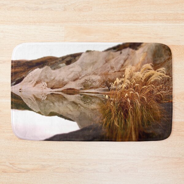 Item preview, Winter Reflections with Toi Toi - St Bathans Blue Lake designed and sold by Rachel Pile.