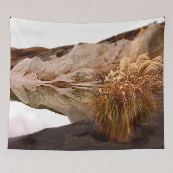 Item preview, Winter Reflections with Toi Toi - St Bathans Blue Lake designed and sold by Rachel Pile.
