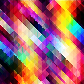 Artwork thumbnail, Colorful Geometric Pattern Design by Paula Helit