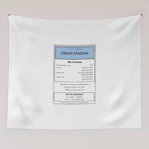 Item preview, Manchester City Monopoly inspired Title Deed design designed and sold by birchy1205.