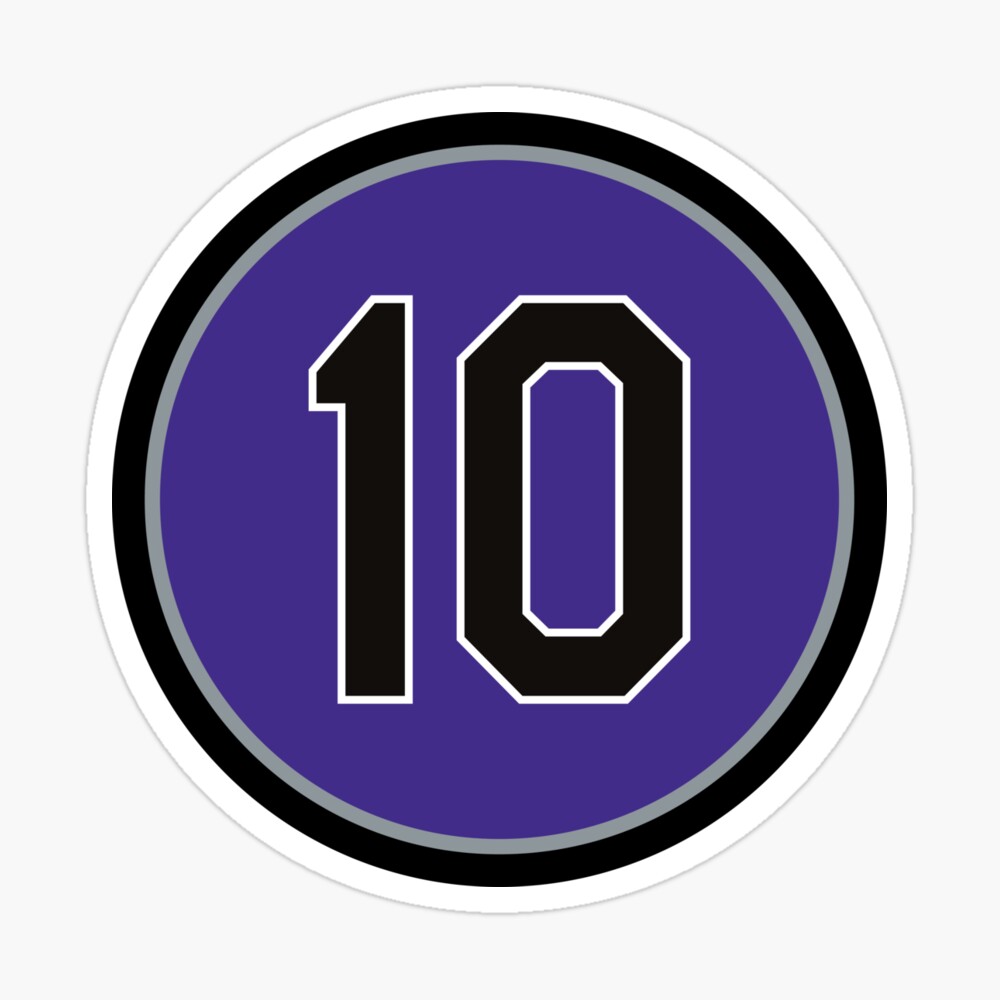 Dante Bichette #10 Jersey Number Classic T-Shirt for Sale by