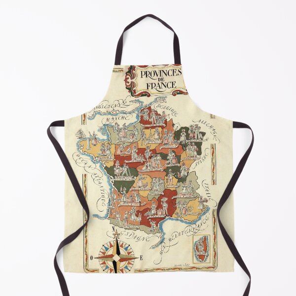 Item preview, 1951 Vintage Map of France and its provinces. designed and sold by Gin Neko.