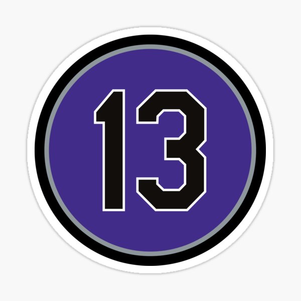 Alex Rodriguez 13 Jersey Number Sticker for Sale by visyvywujae439