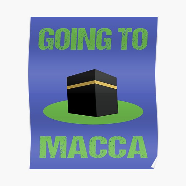 funny hajj Kaaba shirt gift,My first hajj to Macca T-shirt gift-Macca, Kaaba, Umrah gift Poster