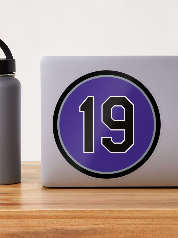 Charlie Blackmon #19 Jersey Number Sticker for Sale by StickBall