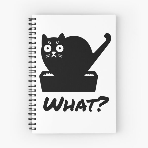 Item preview, Cat pooping in cat box asking what do you want designed and sold by CreativeEmily.