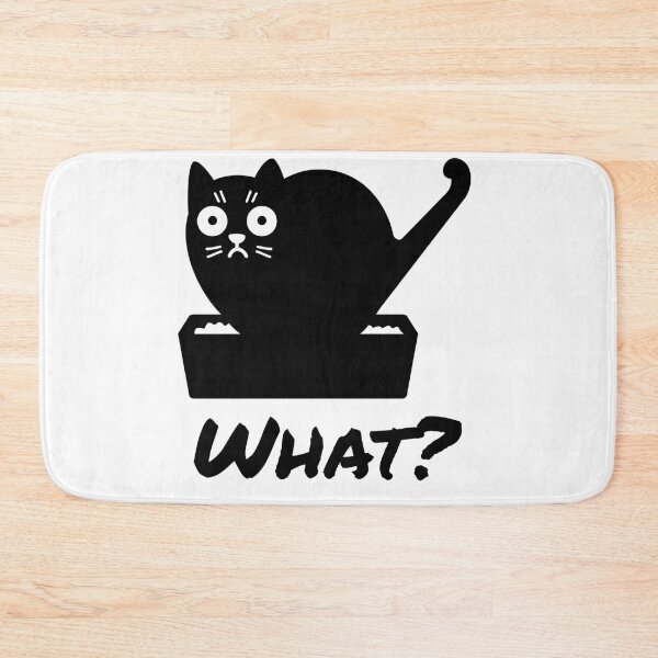 Item preview, Cat pooping in cat box asking what do you want designed and sold by CreativeEmily.
