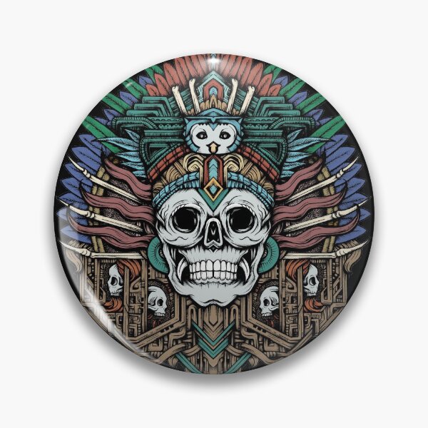 Item preview, Ah Puch, Mayan Death Skull Headdress Design designed and sold by ShaireProd.
