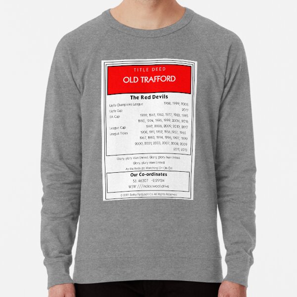 Manchester United Monopoly Style Title Deed