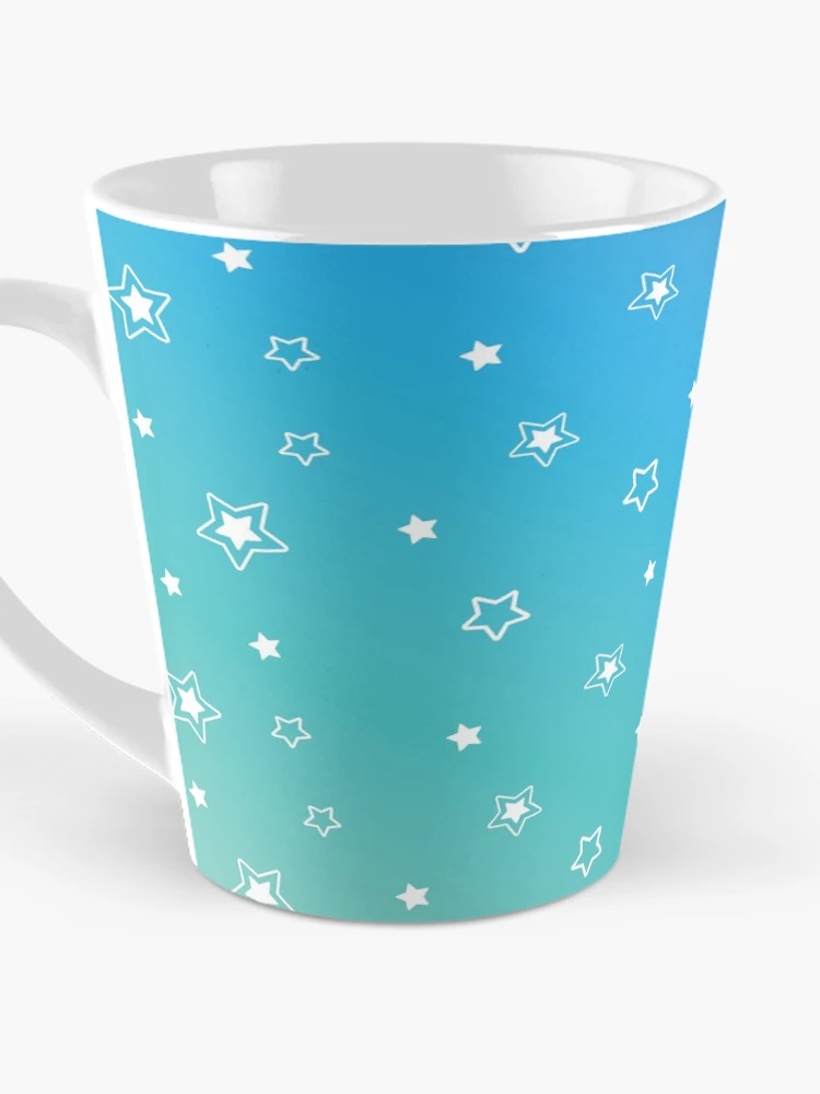 Thumbnail 3 of 4, Coffee Mug, Blue Raspberry Slushie Stars Pattern designed and sold by PuddleofStars.
