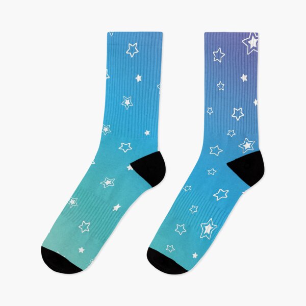 Item preview, Blue Raspberry Slushie Stars Pattern  designed and sold by PuddleofStars.