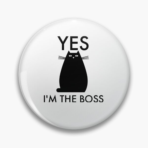 Item preview, Yes I'm the boss! Black cat boss  designed and sold by CreativeEmily.