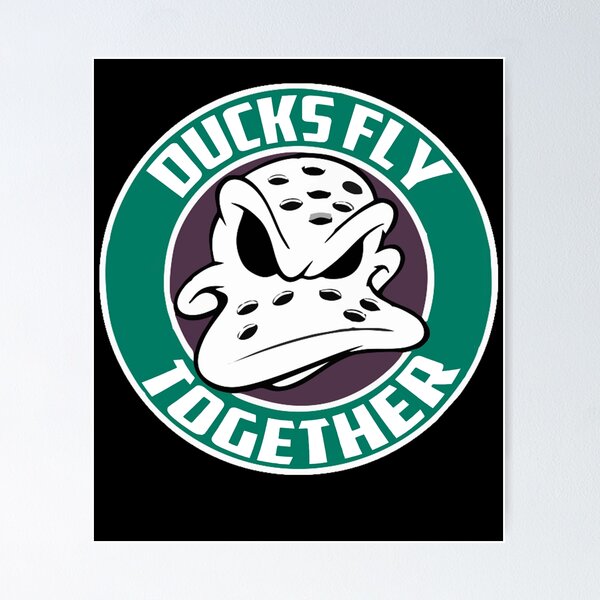 Item preview, Funny Design Mightys Fly Together Ducks Hockey Art designed and sold by JohnKris2.