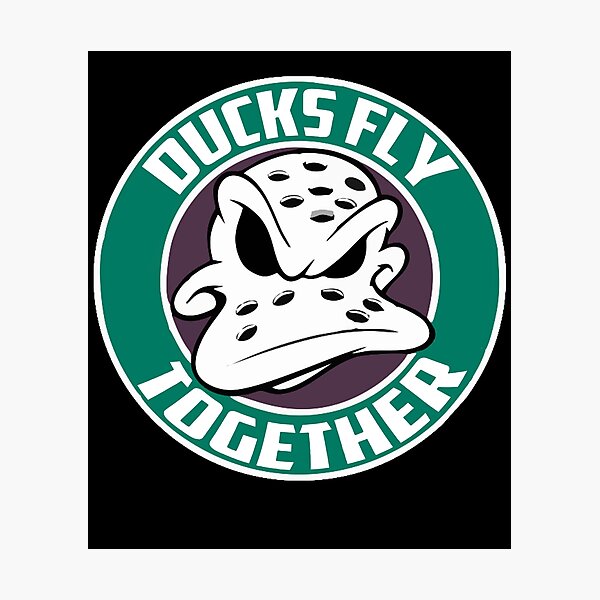 Item preview, Funny Design Mightys Fly Together Ducks Hockey Art designed and sold by JohnKris2.