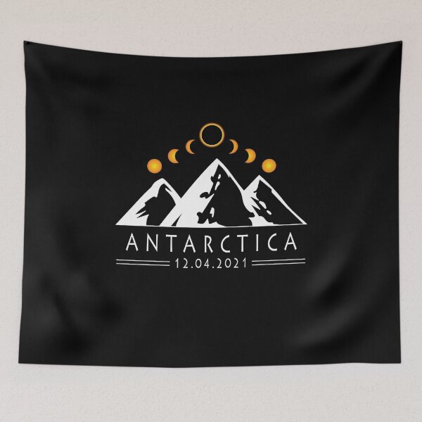 Item preview, Snowy Mountains - Antarctica Total Solar Eclipse December 2021 - US Date Format designed and sold by DOLCEINDIGO.