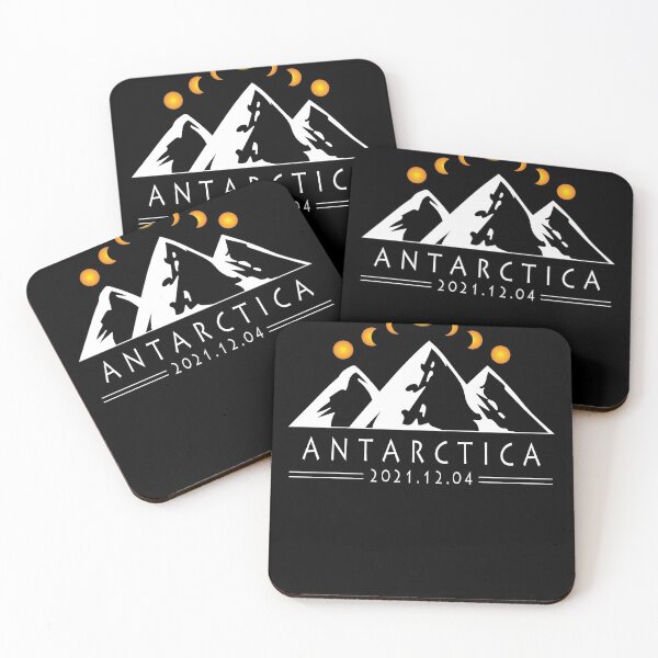 Item preview, Snowy Mountains - Antarctica Total Solar Eclipse December 2021 - Int Date Format designed and sold by DOLCEINDIGO.