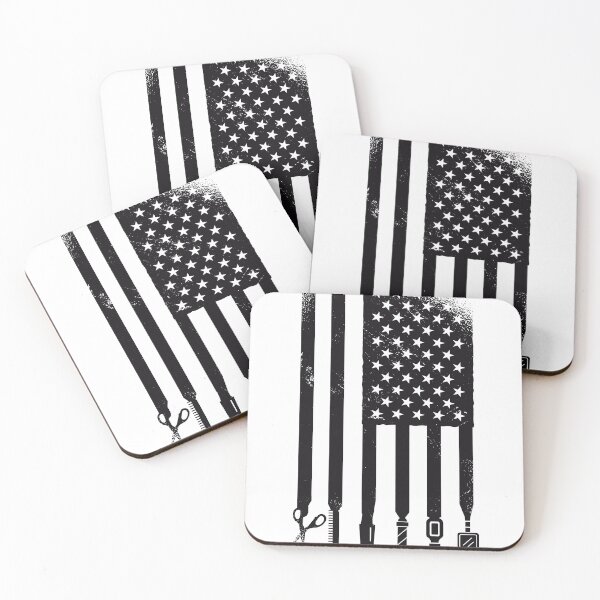 Item preview, Barber American Flag designed and sold by Clickgrape20.