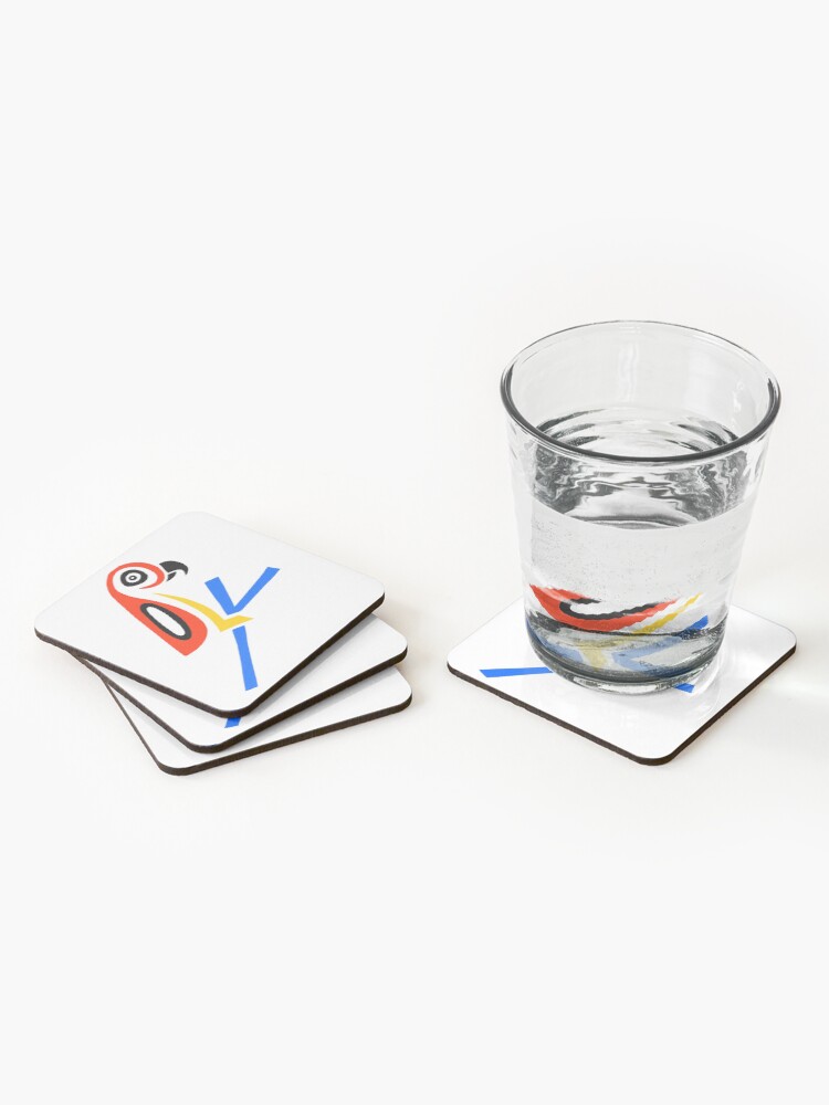 Alternate view of Poly Parrot Coasters (Set of 4)