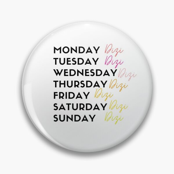 Item preview, Dizi week designed and sold by ElianaTorres.
