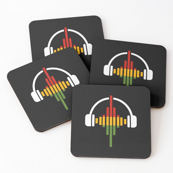 Item preview, Rasta Music Waves In Headphones designed and sold by Yernarb.