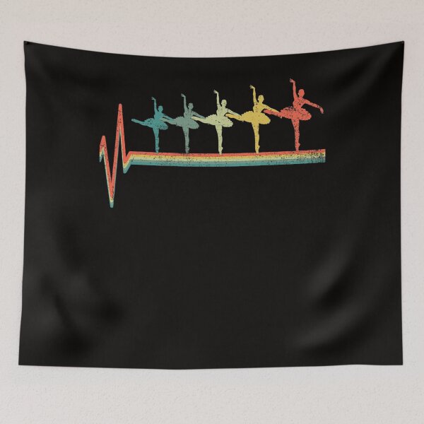 Item preview, Ballet Ballerina Heartbeat Retro Vintage Gift designed and sold by RonaldDaughtry.