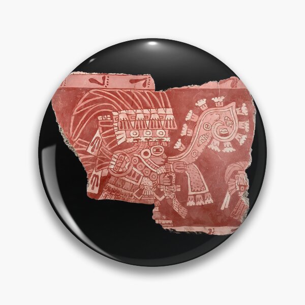 Item preview, Teotihuacán mural fragment (on black) designed and sold by DotorEaon.
