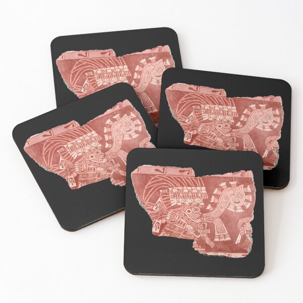 Item preview, Teotihuacán mural fragment (on black) designed and sold by DotorEaon.