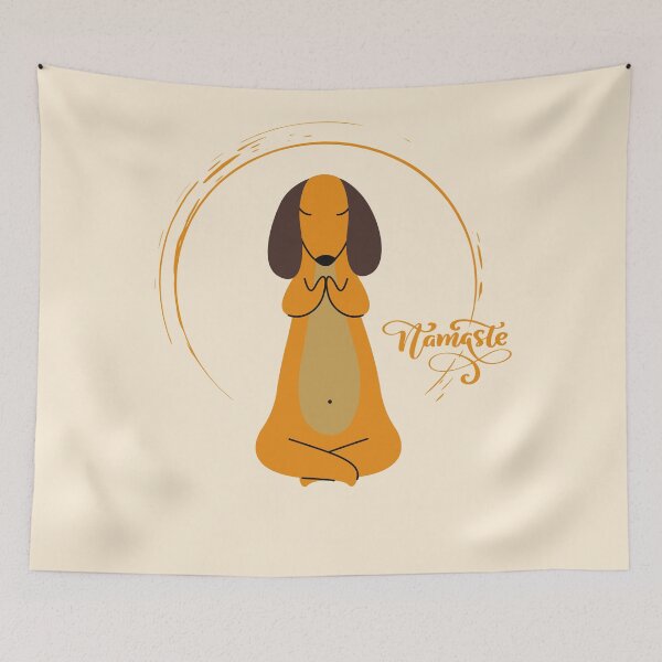 Item preview, Namaste Yoga Dachshund Dog designed and sold by Ashstone23.