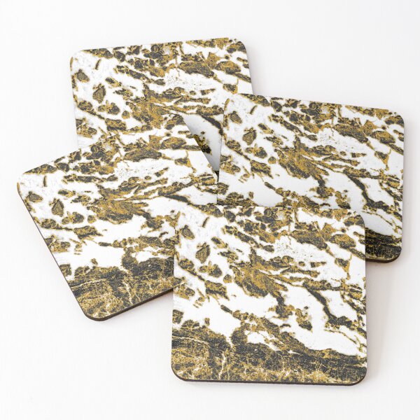 Item preview, Honey Gold and White Marble designed and sold by WOW TeesAndThings.