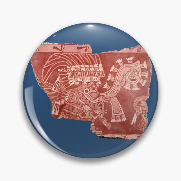 Item preview, Teotihuacán mural fragment (on blue) designed and sold by DotorEaon.